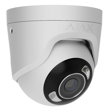 Проводная охранная IP-камера Ajax TurretCam HL (8 Mp/2,8 mm) White (126265.197.WH1) 000059518 фото