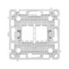 Вертикальний тримач заглушка монтажної коробки Ajax CoverPlate CoverHolder vertical (126119.320.NC) 000058931 фото 1