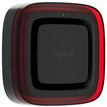 Бездротовий адресний пожежний оповіщувач світлозвуковий Ajax EN54 FireProtect (Sounder/VAD) Jeweller Black