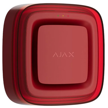 Бездротовий адресний пожежний оповіщувач світлозвуковий Ajax EN54 FireProtect (Sounder/VAD) Jeweller Red