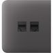 Боковая панель для встроенной интернет-розетки Ajax SideCover (LAN) Grey (126214.319.GR)