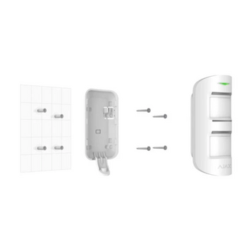 Кріпильна панель Ajax SmartBracket для MotionProtect Outdoor біла (21675.33.WH)