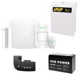 Комплект беспроводной сигнализации Ajax StarterKit 2 white + ИБП для длительной автономной работы