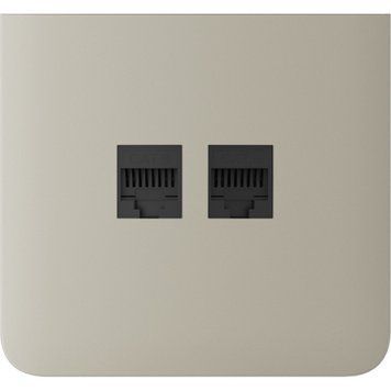 Бічна панель для вбудованої інтернет-розетки Ajax SideCover (LAN) vertical Ivory (126221.319.IV) 000059106 фото