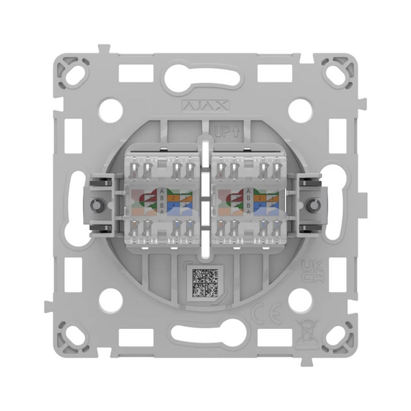 Механизм розетки Ajax OutletCore (LAN) Vertical Black (128848.165.BL) 000058896 фото